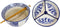 Blue White Koi Fish Ramen Bowl With Tempura Divider Condiment Lid Chopsticks Set