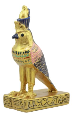 Egyptian God Of The Sky And War Horus Falcon Bird Dollhouse Miniature Statue