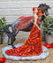 Nene Thomas Echoes of Autumn Fall Fairy Strolling With Black Beauty Horse Statue