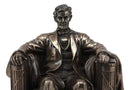 Bronzed Seated Abraham Lincoln Figurine 8"H Lincoln Memorial Colossal Sculpture