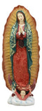 Our Lady of Guadalupe Virgin Mary Religious Statue Real Fabric Dress Collectible