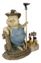 Chicken Farming Is Easy Comical Pig Holding Shovel With Buried Hens Figurine