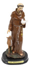 Ebros Gift Holy Catholic Saint Francis Monk Figurine Shrine Decorative Figurine 5.5"H