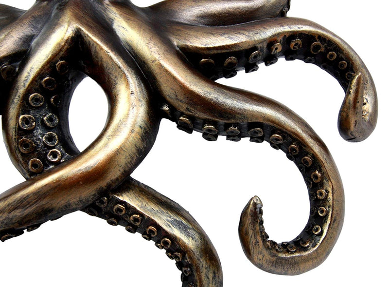 Dark Grey Large Kraken Octopus Ocean Towel Rack – Coral Way Designs