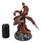 Quest Of Perseus Red 7 Headed Volcano Hyperion Hydra Dragon Roaring Statue