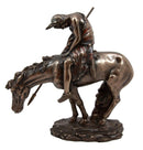 Ebros The End of Trail Bronze Finish Native American Indian Warrior Collectible Figurine 7.5 H