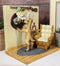 Buck Deer Smoking Pipe Hanging Hunter Wall Trophy On Living Room Wall Figurine