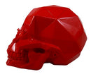 Ebros Gift Geometric Matrix Polygon Red Blood Skull Decorative Figurine 8.5"L