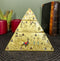 Egyptian Golden Hieroglyphic Pyramid Of The Gods Stackable Jewelry Box Statue