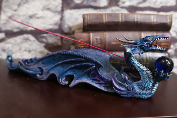 Ebros Myths And Legends Blue Leviathan Deep Sea Dragon Incense