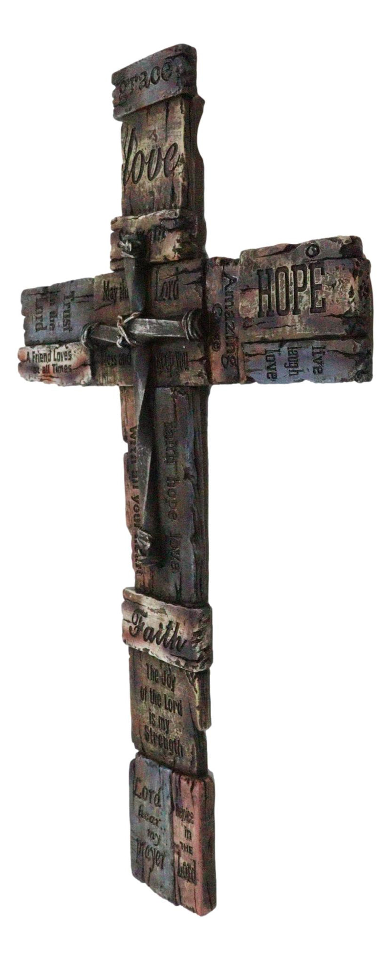 Western Christian Inspirational Friendship Faith Hope Love Grace Wall Cross