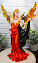 Nene Thomas Fire Goddess Elemental Fairy With Blood Phoenix Avatar Statue 15"H