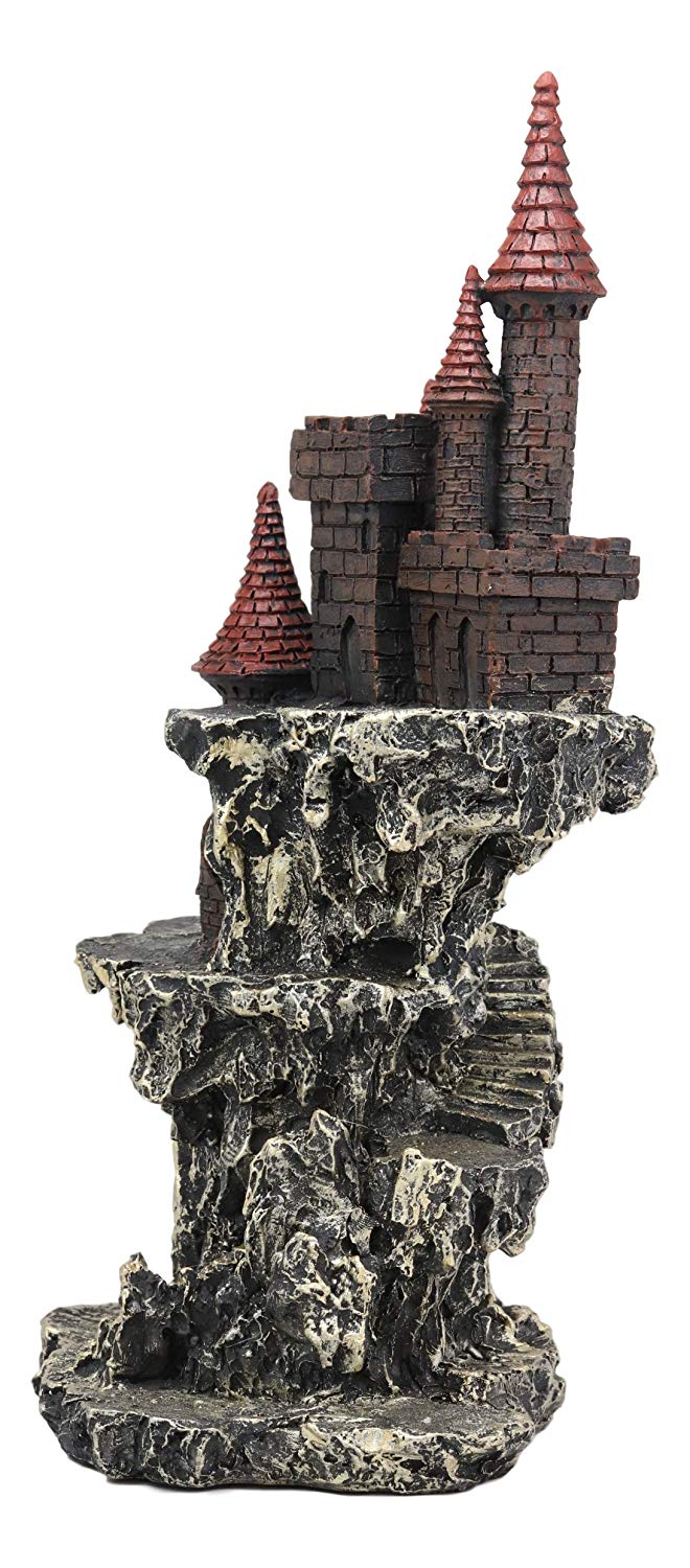 Ebros Medieval Renaissance Castle Tower Fortress by Rocky Cliff