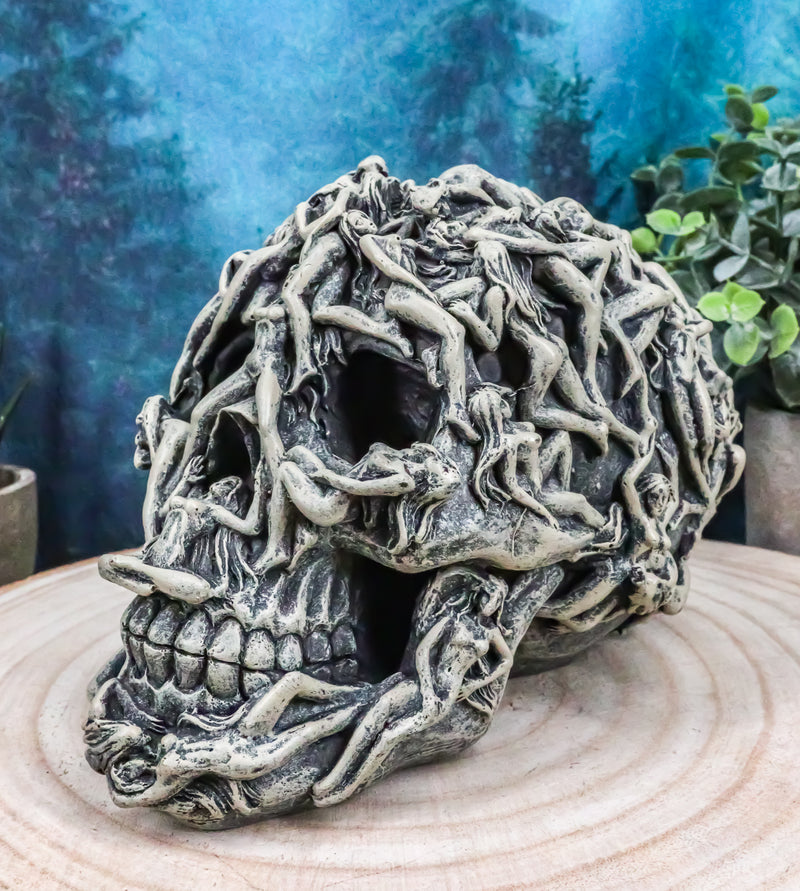 Ebros Aphrodite Curse Voodoo Erotic Female Ghosts Skull Statue Ossuary Skull Of Tantric Lovers Decorative Figurine 7.5"L