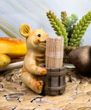 Ebros Country Farm Barn Piglet Pig By A Barrel Toothpick Holder With Toothpicks