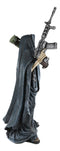 Ebros Gothic Grim Reaper Skeleton Rambo Assassin with Rifle and Bazooka Figurine