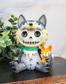 Furrybones Big Bad Wolf Figurine 3.5"H Hooded Wolfgang Costume Skeleton Monster