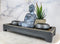 Meditating Gautama Buddha Zen Garden Kit With Pebbles And Candle Holder Barrels