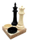 Ebros Gift Checkmate Chess Genius King And Queen Salt Pepper Shakers Holder Figurine Set 5.75"H