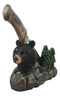 Black Bear In Mountain Forest Landscape Statue With Large Letter Opener Dagger