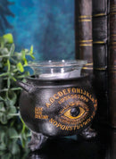 Black Magic Spirit Board Ouija Evil All Seeing Eye Cauldron Votive Candle Holder