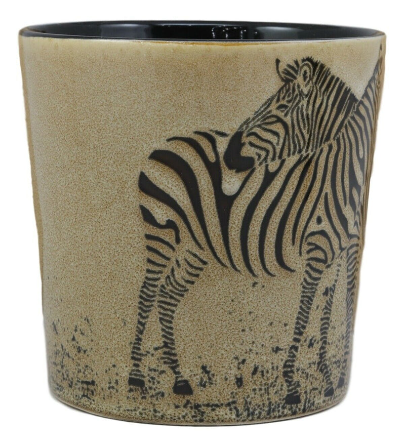 Ebros Romance In The Savanna Hugging Zebra Horse Couple Drinking  Ceramic Mug