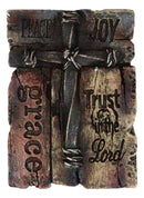 Rustic Christian Bible Scripture Friendship Faith Hope Love Grace Trinket Box