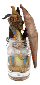 Cocktail Spirit Drunken Moonshine Liquor Dragon Statue Fantasy Decor Figurine