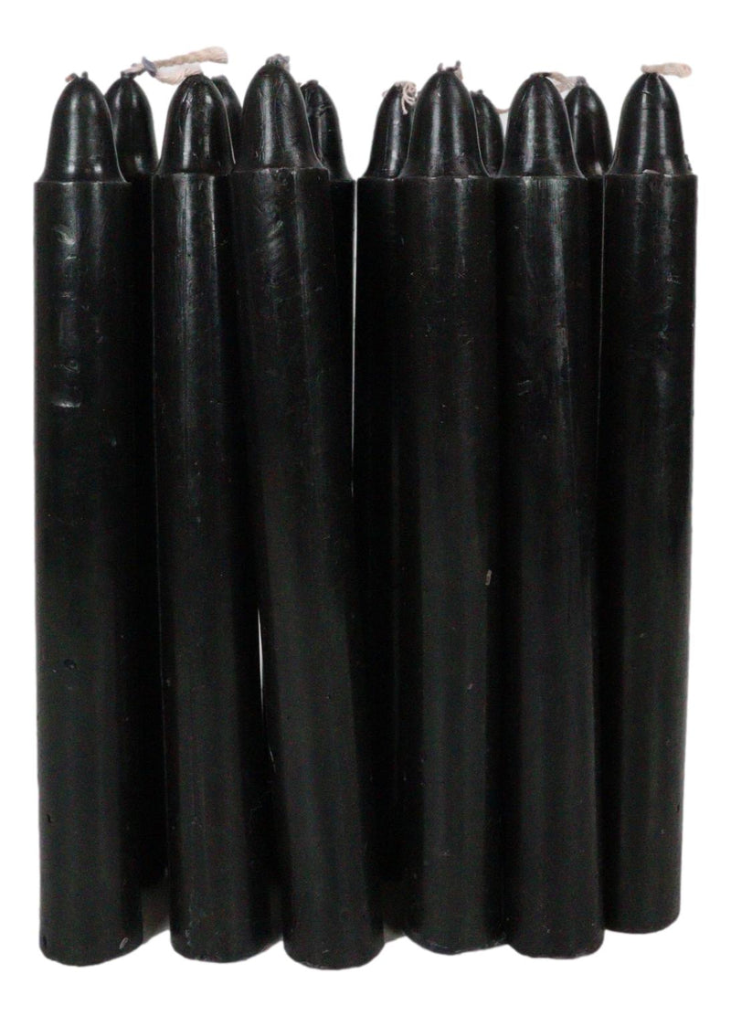 Black Protection Pack of 12 Wicca Occult Witch Ritual Spell Chime Candles