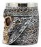 Ebros Medieval Roman Skull Mug Beer Stein Tankard Cup 13oz Resin Body With Stainless Steel Liner