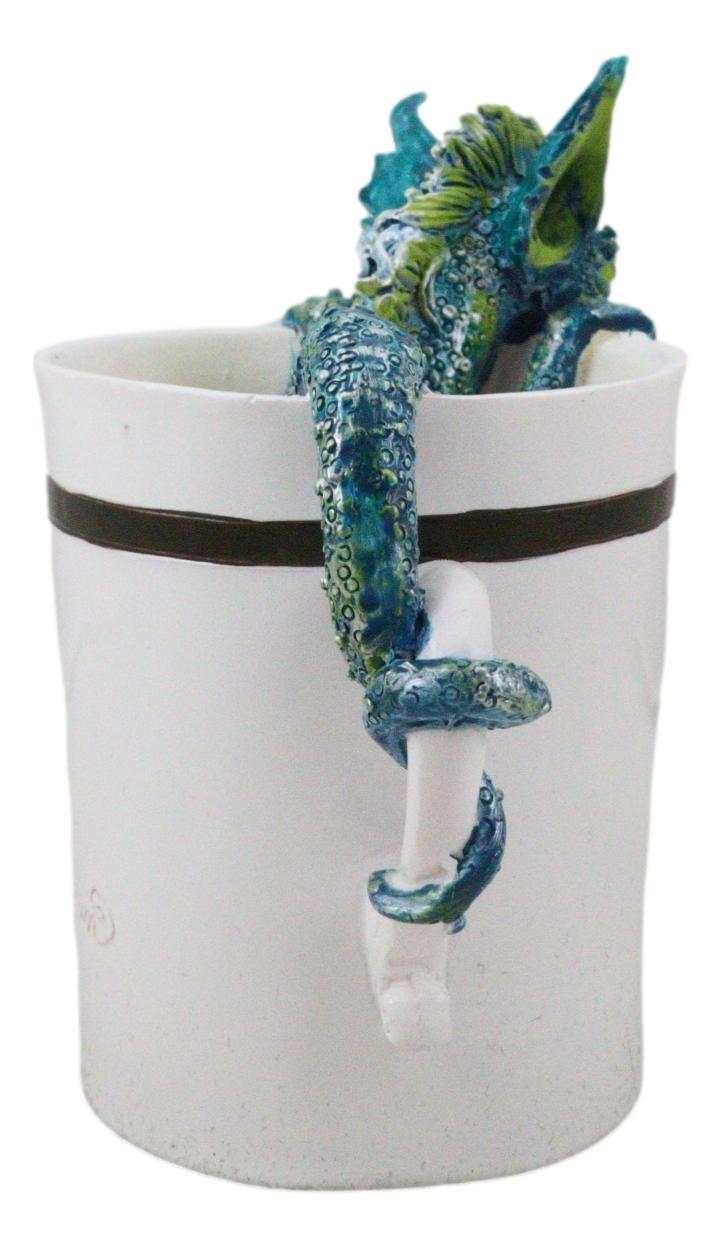 Amy Brown Sweet Addictions Good Morning Pet Dragon In Espresso Coffee Cup Statue