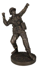 Ebros Gift Military WW2 Staff Sergeant Squad Commander Tossing Grenade Figurine