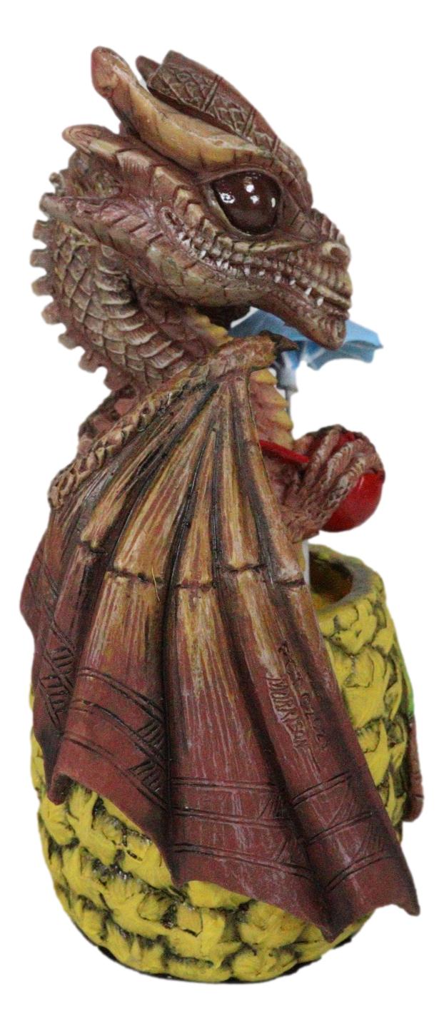 Drunken Spirit Cocktail Drink Tiki Mai Tai Tropical Pineapple Dragon Figurine