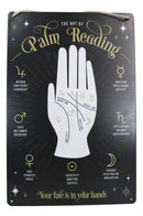 Psychic Fortune Teller Chirology Palmistry Palm Reading Metal Wall Sign Decor