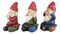 Ebros Whimsical See Hear Speak No Evil Gnomes Statue 4"H Set Of 3 Wise Gnomes