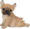 Ebros Adorable French Bulldog Puppy Dog With Belly On The Ground Figurine 6.5"L