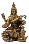 Ebros Vastu Hindu Goddess Saraswati Seated On Lotus Playing Veena Guitar Statue