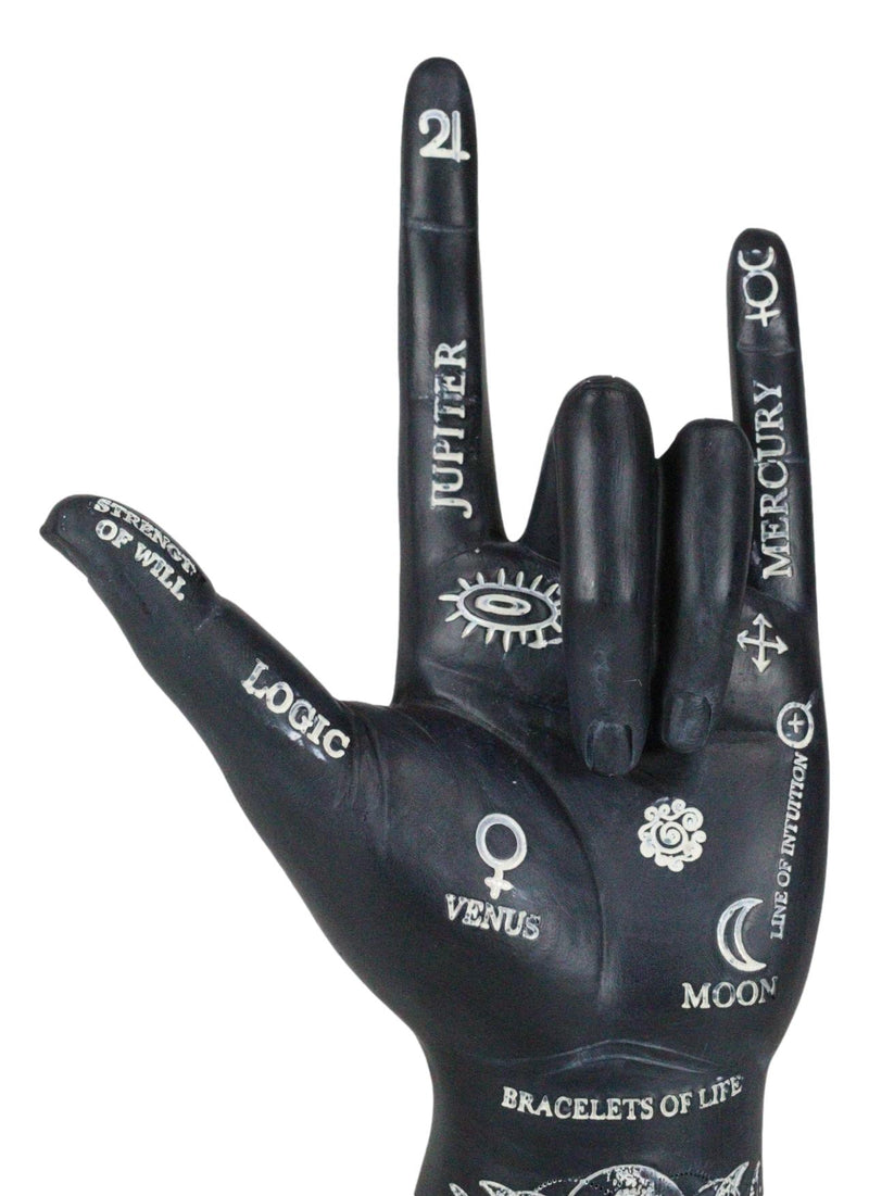 Psychic Fortune Teller Chirology Palmistry Hand Palm Astrology Symbols Figurine