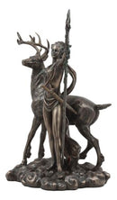 Greek Roman Goddess Of The Hunt Moon And Nature Diana With Stag Statue Artemis