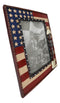 Western Stars USA Flag Fallen Soldier Boots Rifle Helmet Picture Frame 5"X7"