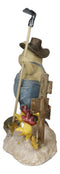 Chicken Farming Is Easy Comical Pig Holding Shovel With Buried Hens Figurine