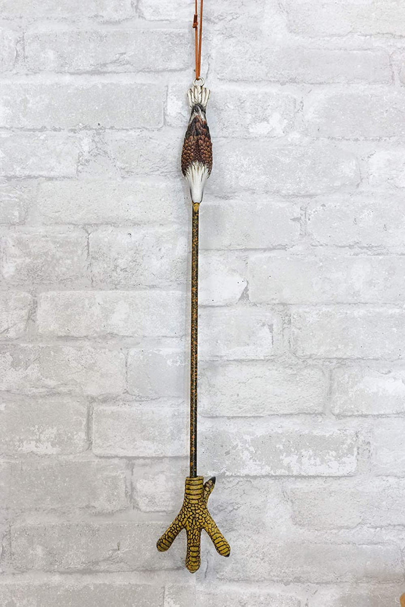 Bald Eagle Talons Long Reach Hand Back Scratcher Wall Hanging Figurine 24"L