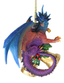 Holiday Festive Spirit Jingle Bells Rainbow Dragon Christmas Hanging Ornament