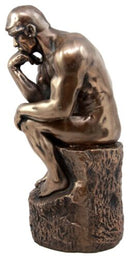 Auguste Rodin Masterpiece Le Penseur The Thinker Decorative Figurine 9.25"H