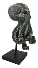 Fantasy Myths Sea God Cthulhu Kraken Octopus Head On Museum Pole Stand Figurine