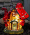 Fantasy LED Light Enchanted Fairy Garden Toadstool Mushrooms Mini Cottage House