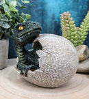 Jurassic Era Predator Hatching Dinosaur Egg Figurine 4"H Velociraptor Hatchling