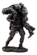 Ebros Hacksaw Ridge Military Soldier Carrying A Wounded Brother Figurine 7.25"H Army