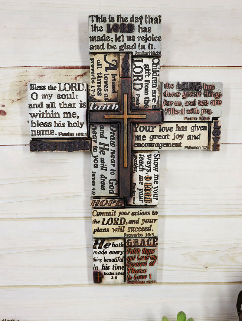 christian cross and bible verse