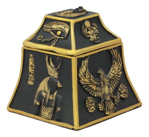 Egyptian Scarab Eye of Horus Falcon Anubis Gods Of Egypt Jewelry Trinket Box